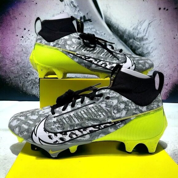 Nike Vapor Edge Pro 360 2 Low Football Cleats Men's Size 14 Volt Neon Grey Black - Picture 11 of 11